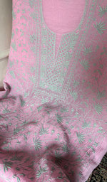 Load image into Gallery viewer, Aseel Women's Lakhnavi Handcrafted Mul Chanderi Unstitched Chikankari Full Suit - HONC0342156