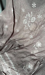 Load image into Gallery viewer, Women&#39;s Lakhnavi Handcrafted Mul Chanderi Semi - Stitched Angrakha And Dupatta Set - HONC0289490
