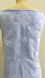 将图像加载到图库查看器中， Women&#39;s Lakhnavi Handcrafted Cotton Chikankari Unstitched Kurti Fabric - HONC0192289
