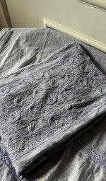 Load image into Gallery viewer, Women's Lakhnavi Handcrafted Mul Chanderi Semi - Stitchd Kurta  And Dupatta Set - HONC0344314