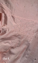 Load image into Gallery viewer, Women's Lucknowi Handcrafted Chanderi Silk Unstitched Chikankari Full Suit Material - HONC0287068