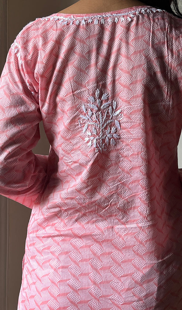 Women's Lucknowi Handcrafted Cotton Chikankari Kurti - HONC0290232