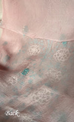 Load image into Gallery viewer, Mainaaj Women's Lakhnavi Handcrafted Pure Organza Chikankari Unstitched Kurta And Dupatta Set- HONC0330937