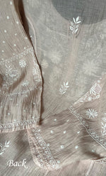 Load image into Gallery viewer, Women&#39;s Lakhnavi Handcrafted Mul Chanderi Semi - Stitched Anarkali And Dupatta Set - HONC0304465

