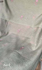 将图像加载到图库查看器中， Mehr Women&#39;s Lakhnavi Handcrafted Maheshwari Mul Chanderi Unstitched Kurta And Dupatta Set - HONC0294446
