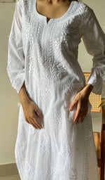 Load image into Gallery viewer, Women&#39;s Lakhnavi Handcrafted Cotton Chikankari Top And Palazzo Set - HONC0299588
