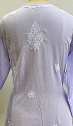 Load image into Gallery viewer, Women&#39;s Lucknowi Handcrafted White Cotton Chikankari Top - HONC0165320