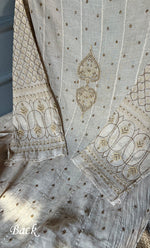 Load image into Gallery viewer, Women&#39;s Lakhnavi Handcrafted Tissue Chanderi Unstitched Anarkali And Dupatta Set - HONC0285738
