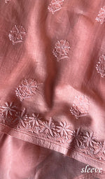 Load image into Gallery viewer, Women&#39;s Lakhnavi Handcrafted Chanderi Silk Chikankari Full Suit Material - HONC0196250
