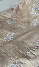Load image into Gallery viewer, Women's Lakhnavi Handcrafted Mul Chanderi Unstitched Chikankari Full Suit - HONC0367572