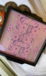 将图像加载到图库查看器中， Chikankari Tray with Four Coasters - HONC0295531
