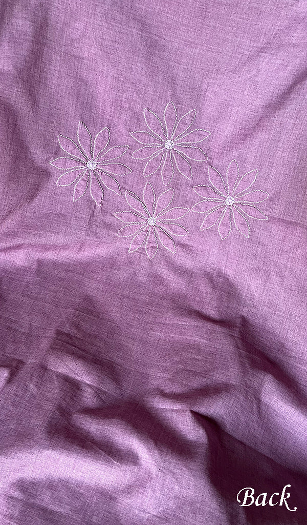 Women's Lakhnavi Handcrafted Cotton Chikankari Suit Material - HONC0275045