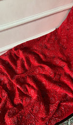 将图像加载到图库查看器中， Women's Lakhnavi Handcrafted Pure Silk Georgette Chikankari Unstitched Kurta And Dupatta Set - HONC0346864