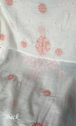 将图像加载到图库查看器中， Women's Lakhnavi Handcrafted Unstitchd Mul Chanderi Kurta And Dupatta Set - HONC0317812