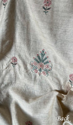Load image into Gallery viewer, Women&#39;s Lakhnavi Handcrafted Munga Silk Chikankari Kurta And Dupatta Set - HONC0255938
