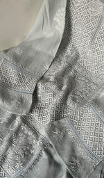 将图像加载到图库查看器中， Women&#39;s Lakhnavi Handcrafted Mul Chanderi Semi - Stitched Kurta And Dupatta Set - HONC0253364
