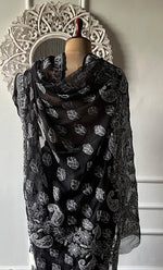 Load image into Gallery viewer, Women's Lucknowi Handcrafted  Faux-Georgette Chikankari Saree - HONC0188877