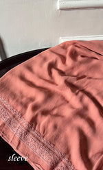 将图像加载到图库查看器中， Lucknowi Handcrafted Viscose Georgette Chikankari Unstitched Men's Kurta Fabric - HONC0282443