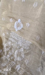 Load image into Gallery viewer, Women's Lucknowi Handcrafted Kota Chanderi Chikankari Kurta And Dupatta Set - HONC0314064