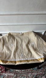 Load image into Gallery viewer, Women's Lakhnavi Handcrafted Tissue Chanderi Unstitched Chikankari Kurta And Dupatta Set - HONC0347897
