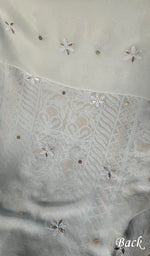Load image into Gallery viewer, Women&#39;s Lakhnavi Handcrafted Viscose Georgette Chikankari Full Suit Material - HONC0270927
