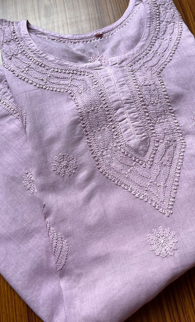 Women's Lucknowi Handcrafted Cotton Chikankari Top - HONC0214058