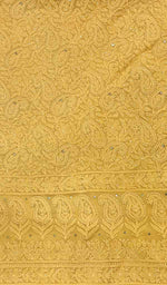 将图像加载到图库查看器中， Women&#39;s Lakhnavi Handcrafted Viscose Georgette Chikankari Unstitched Kurti Fabric - HONC0206888
