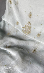 Load image into Gallery viewer, Women&#39;s Lakhnavi Handcrafted Mul Chanderi Unstitched Kurta And Dupatta Set- HONC0312985
