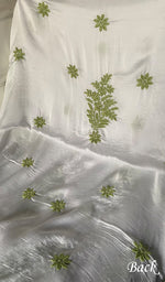Load image into Gallery viewer, Women's Lakhnavi Handcrafted Modal Cotton Unstitched Kurta And Dupatta Set - HONC0334632