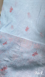 Load image into Gallery viewer, Women's Lakhnavi Handcrafted Mul Chanderi Unstitched Chikankari Full Suit - HONC0345362