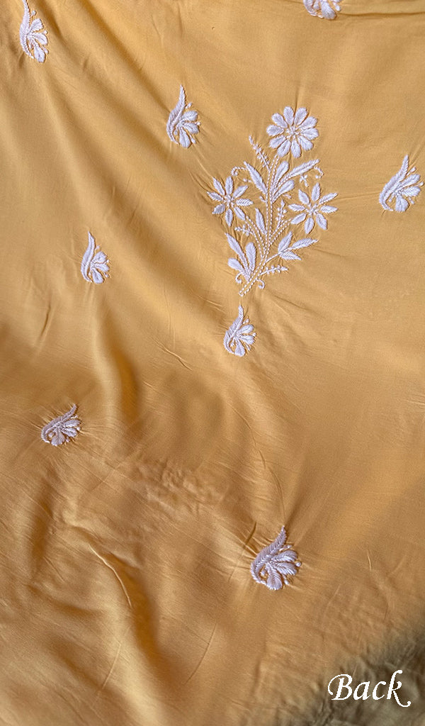 Women's Lakhnavi Handcrafted Modal Cotton Chikankari Suit Material - HONC0275954