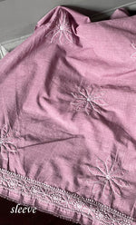 Load image into Gallery viewer, Women&#39;s Lakhnavi Handcrafted Cotton Chikankari Unstitched Kurti Fabric - HONC0313490
