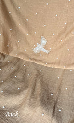将图像加载到图库查看器中， Women&#39;s Lakhnavi Handcrafted Mul Chanderi Unstitched Kurta And Dupatta Set- HONC0309595
