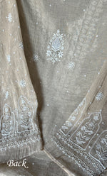 将图像加载到图库查看器中， Women&#39;s Lakhnavi Handcrafted Tissue Chanderi Semi - Stitched Kurta , Dupatta And Pant set - HONC0285747
