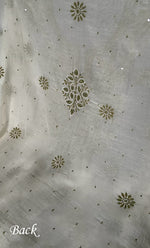 Load image into Gallery viewer, Women&#39;s Lakhnavi Handcrafted Mul Chanderi Unstitched Kurta And Dupatta Set- HONC0317816
