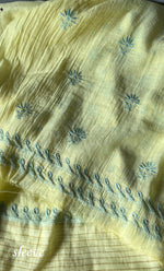 将图像加载到图库查看器中， Women's Lakhnavi Handcrafted Unstitched Mul Chanderi Kurta And Dupatta Set - HONC0280883