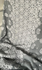Load image into Gallery viewer, Women's Lucknowi Handcrafted Faux-Georgette Chikankari Suit Material - HONC0274416