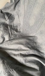 将图像加载到图库查看器中， Women's Lakhnavi Handcrafted Unstitched Cotton Chikankari Kurta Dupatta Set - HONC0362877