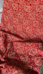 Load image into Gallery viewer, Yumna Women&#39;s Lucknowi Handcrafted Faux-Georgette Chikankari Suit Material - HONC0277972
