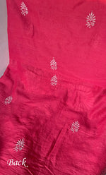 将图像加载到图库查看器中， Women&#39;s Lakhnavi Handcrafted Maheshwari Mul Chanderi Unstitched Kurta And Dupatta Set - HONC0275135
