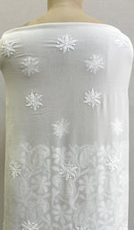 将图像加载到图库查看器中， Women&#39;s Lakhnavi Handcrafted Pure Silk Georgette Chikankari Full Suit Fabric - HONCO177882
