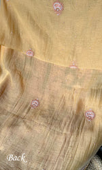 将图像加载到图库查看器中， Women&#39;s Lakhnavi Handcrafted Mul Chanderi Unstitched Kurta And Dupatta Set - HONC0302234
