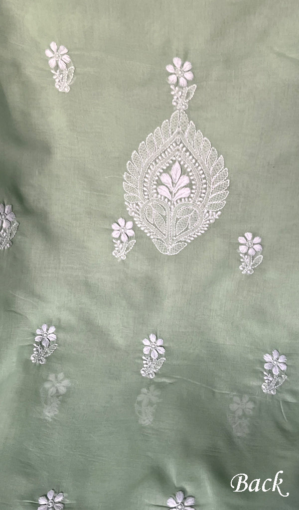 Women's Lakhnavi Handcrafted Cotton Chikankari Suit Material - HONC0274447