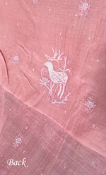 Load image into Gallery viewer, Women's Lakhnavi Handcrafted Unstitched Mul Chanderi Kurta And Dupatta Set - HONC0324071