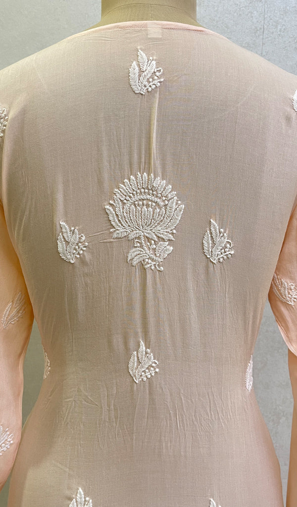 Women's Lucknowi Handcrafted Modal Cotton Chikankari Kurti - HONC0139977
