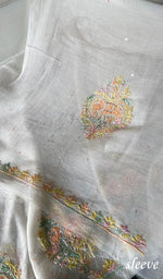 Load image into Gallery viewer, Haathi Women's Lakhnavi Handcrafted Mul Chanderi Unstitched Kurta And Dupatta Set - HONC07864574
