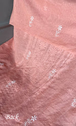 Load image into Gallery viewer, Women's Lakhnavi Handcrafted Mul Chanderi Chikankari Full Suit Material - HONC0307424