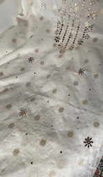 Load image into Gallery viewer, Women's Lakhnavi Handcrafted Mul Chanderi Unstitched Kurta And Dupatta Set- HONC0312942