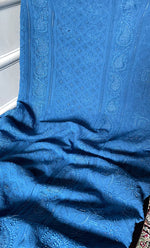 将图像加载到图库查看器中， Women&#39;s Lakhnavi Handcrafted Viscose Georgette Chikankari Full Suit Material - HONC0274223
