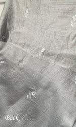 将图像加载到图库查看器中， Women's Lakhnavi Handcrafted Unstitched Munga Silk Chikankari Kurta And Dupatta Set- HONC0285381